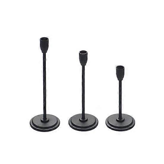 3Pcs Mini Candlestick Realistic Alloy 1:6 Dollhouse Candlelight Dinner Table Candle Holder Doll Accessories