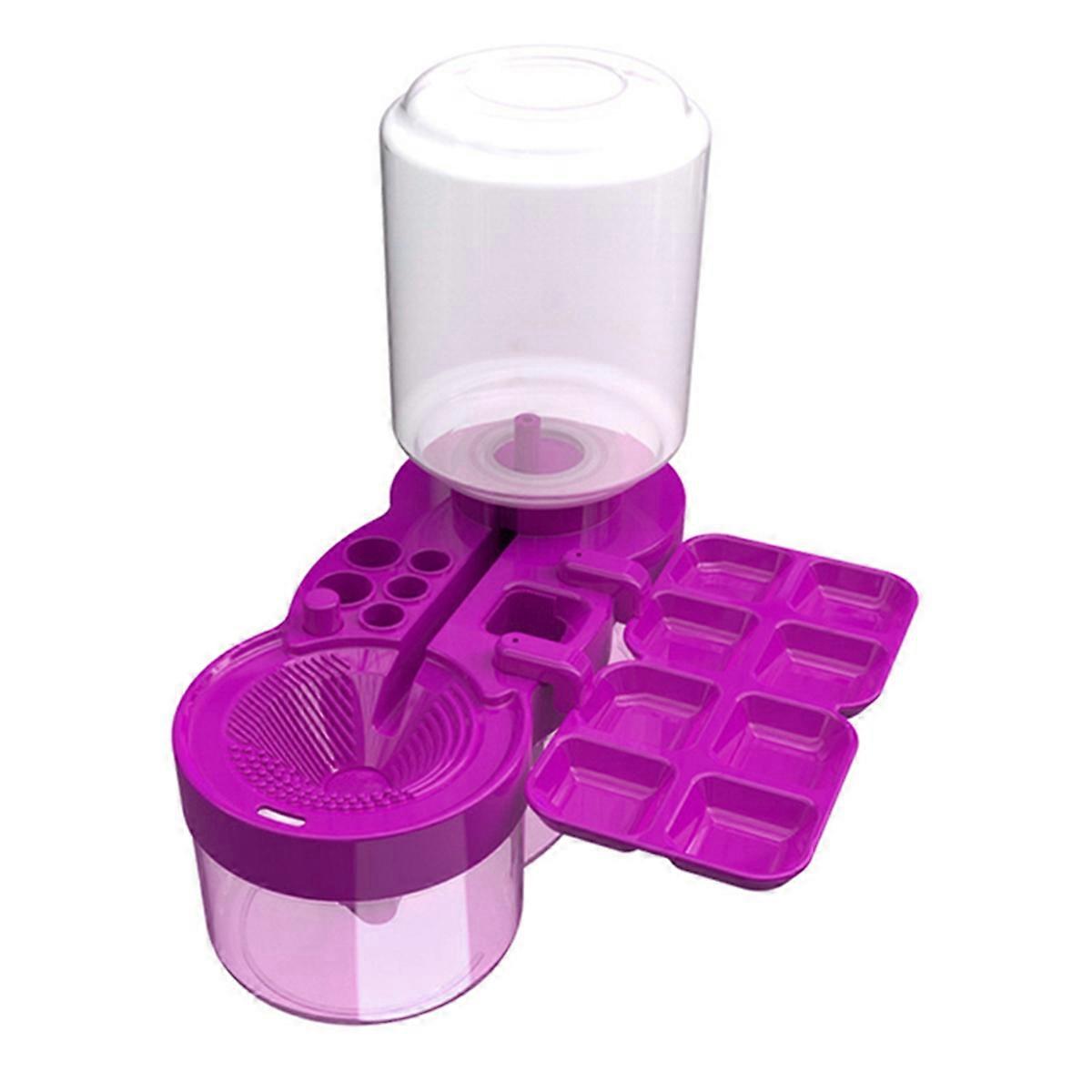 Paint Brush Washer Paint Brush and Paint Washer Press and Drain Automatic Water Filling Brush Clean