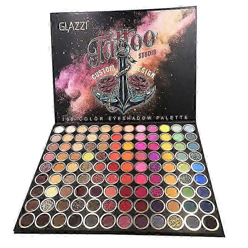 108 Kleuren Gliltter Oogschaduw Palet Matte Oogschaduw Pallete Shimmer Shine Make Up Palette Set K js