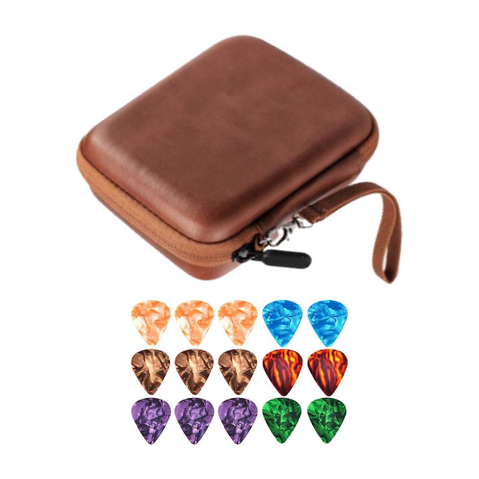 Leather Guitar Holder Case Waterproof Shock Absorption Box