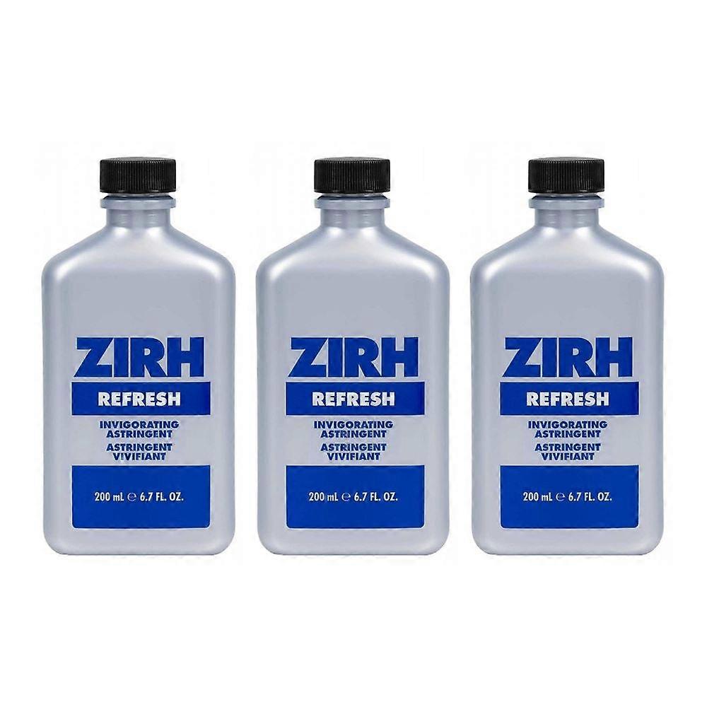 3 x ZIRH Refresh Invigorating Astringent 200ml