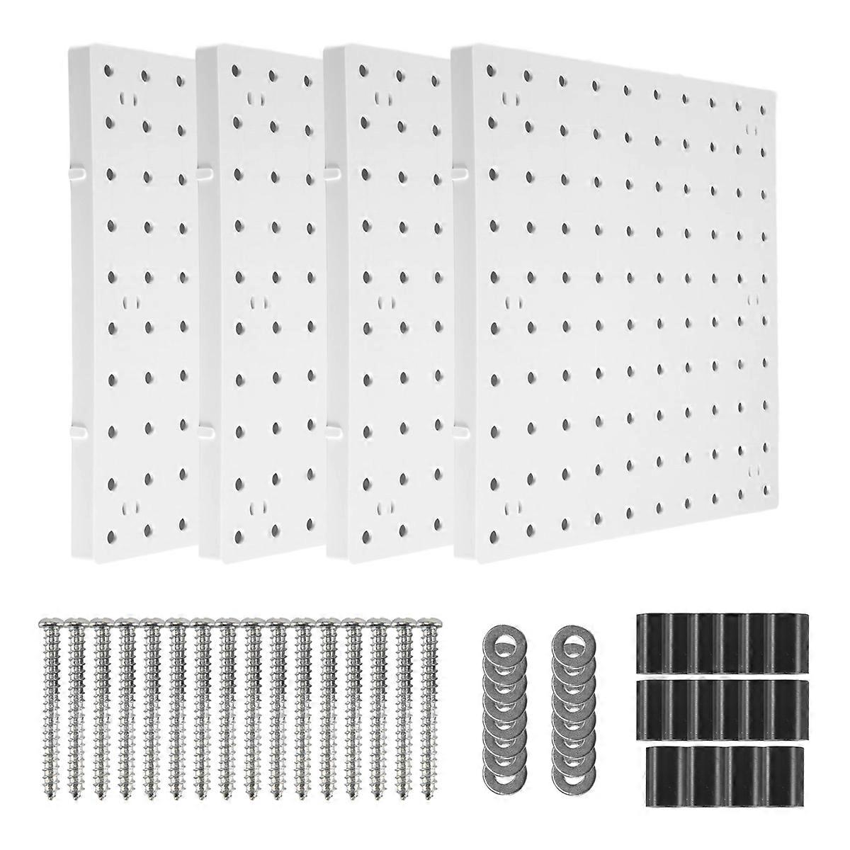 Pegboards, Pegboard Wall Organizer Panels, Peg Boards for Wall(4Pcs)