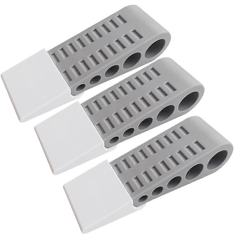 3Pack Door Stops for Bottom of Door, Rubber Door Stopper Wedge