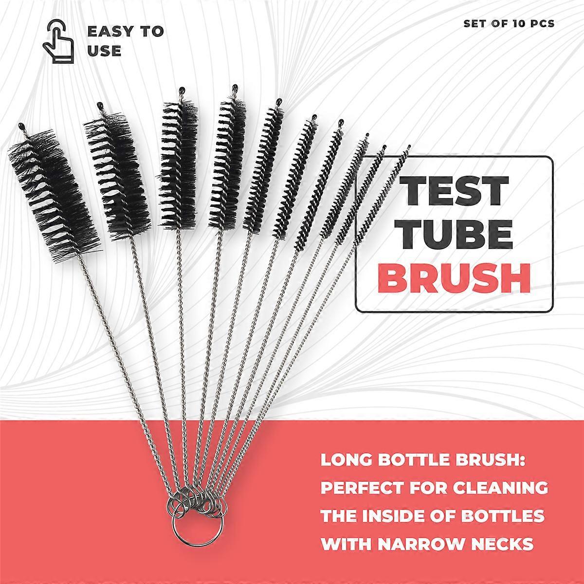 Bottle Cleaning Brush for Narrow Neck Bottles Cups,Set of 10 pcs