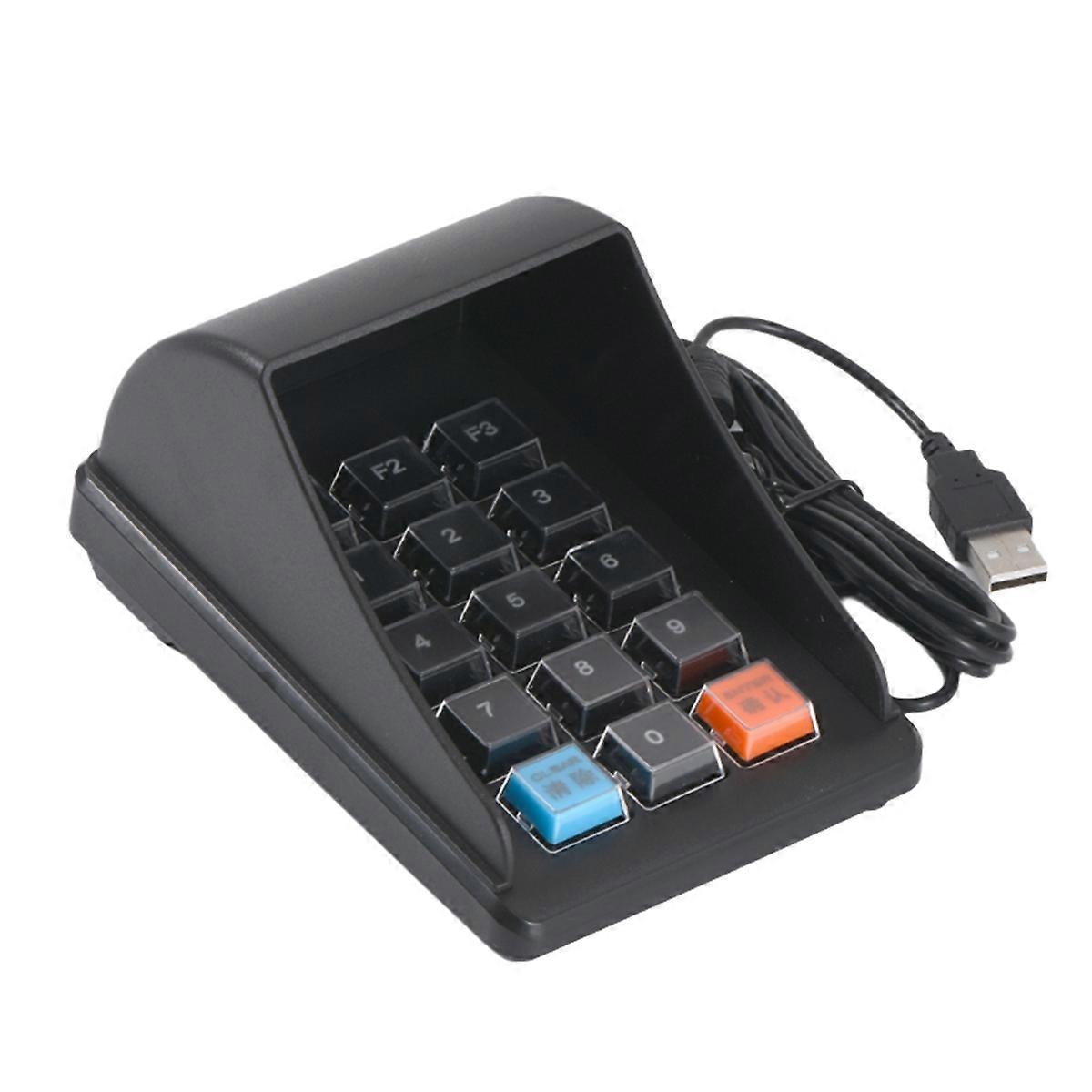 New A600 USB 15-Key Anti-Peep Password Keyboard with Beeping Sound