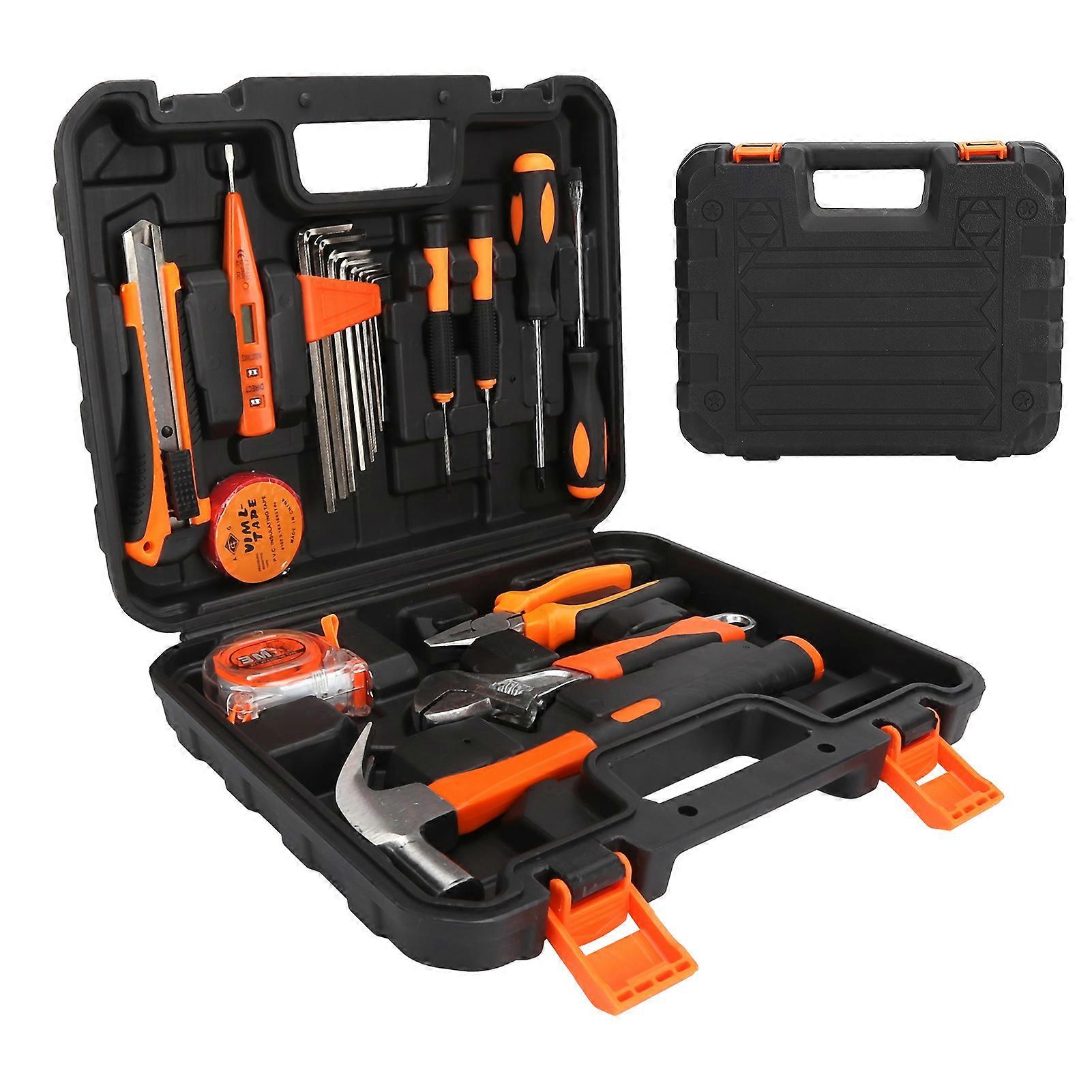 Home Repair Tool Kit, Multipurpose Hand Tools with Cordless Drill Set, High-Quality Chromevanadium Steel for Durability and Corrosion Resistance