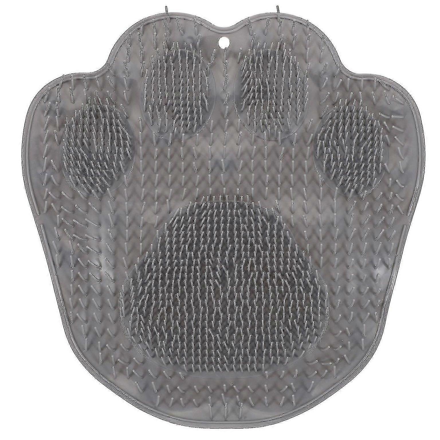 フットマッサージマット&バックスクラバー(吸盤付き) - 滑り止めのバスルームマットでリラックス&ストレス解消