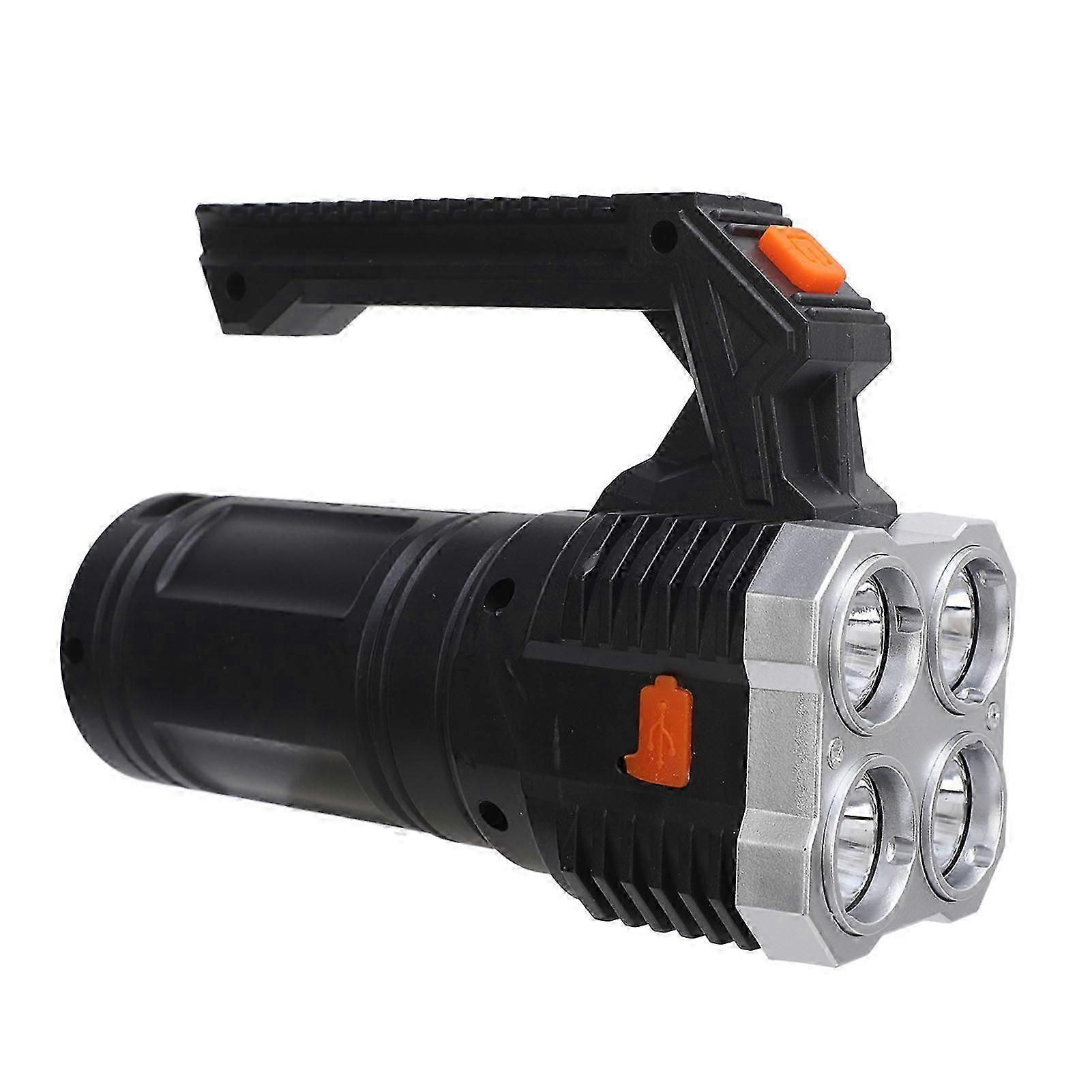 USB Rechargeable LED Flashlight Spotlight with Multi Modes for Camping Hiking
