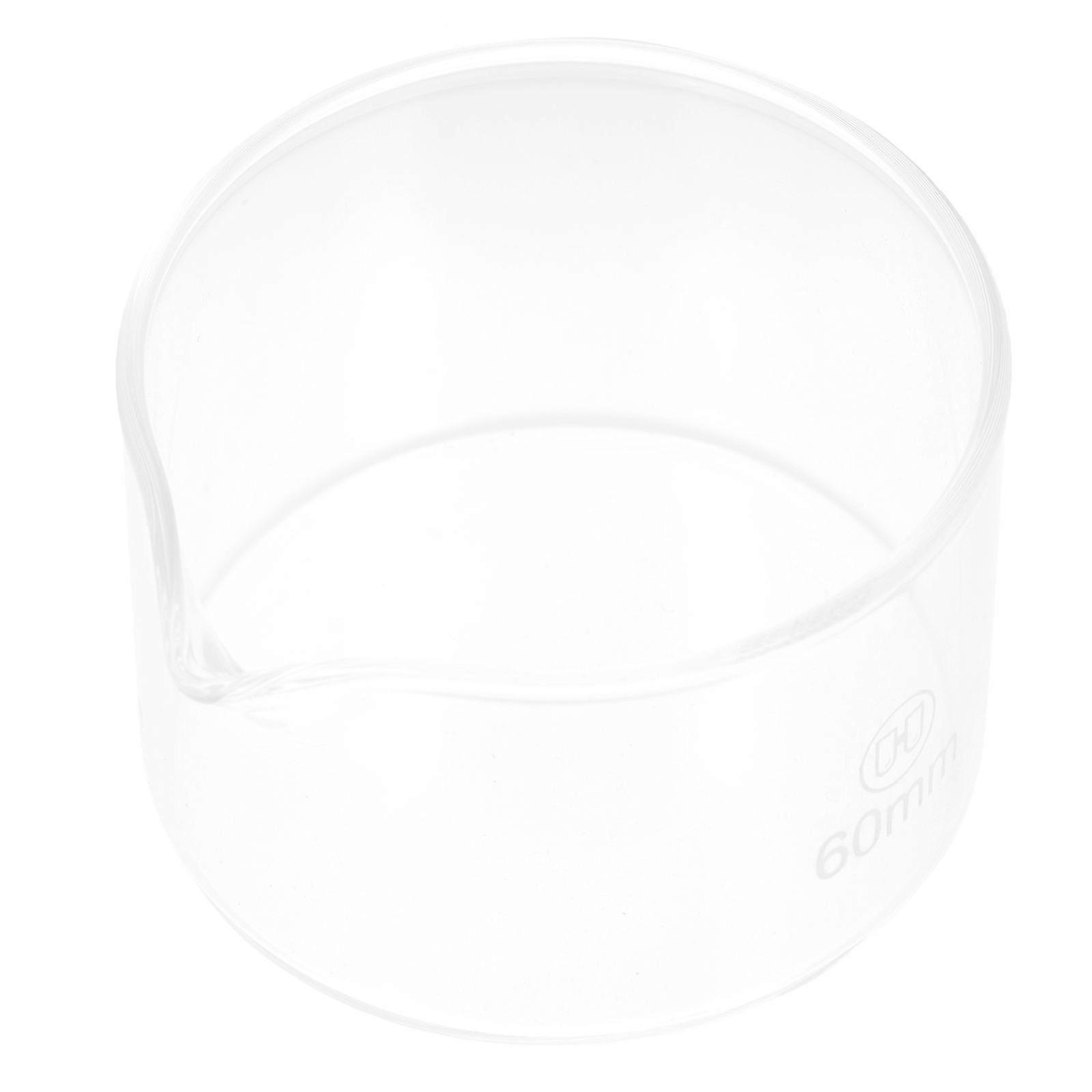 1 Pc Glass Crystallizing Dish Flat Bottom Container with Spout for Laboratory