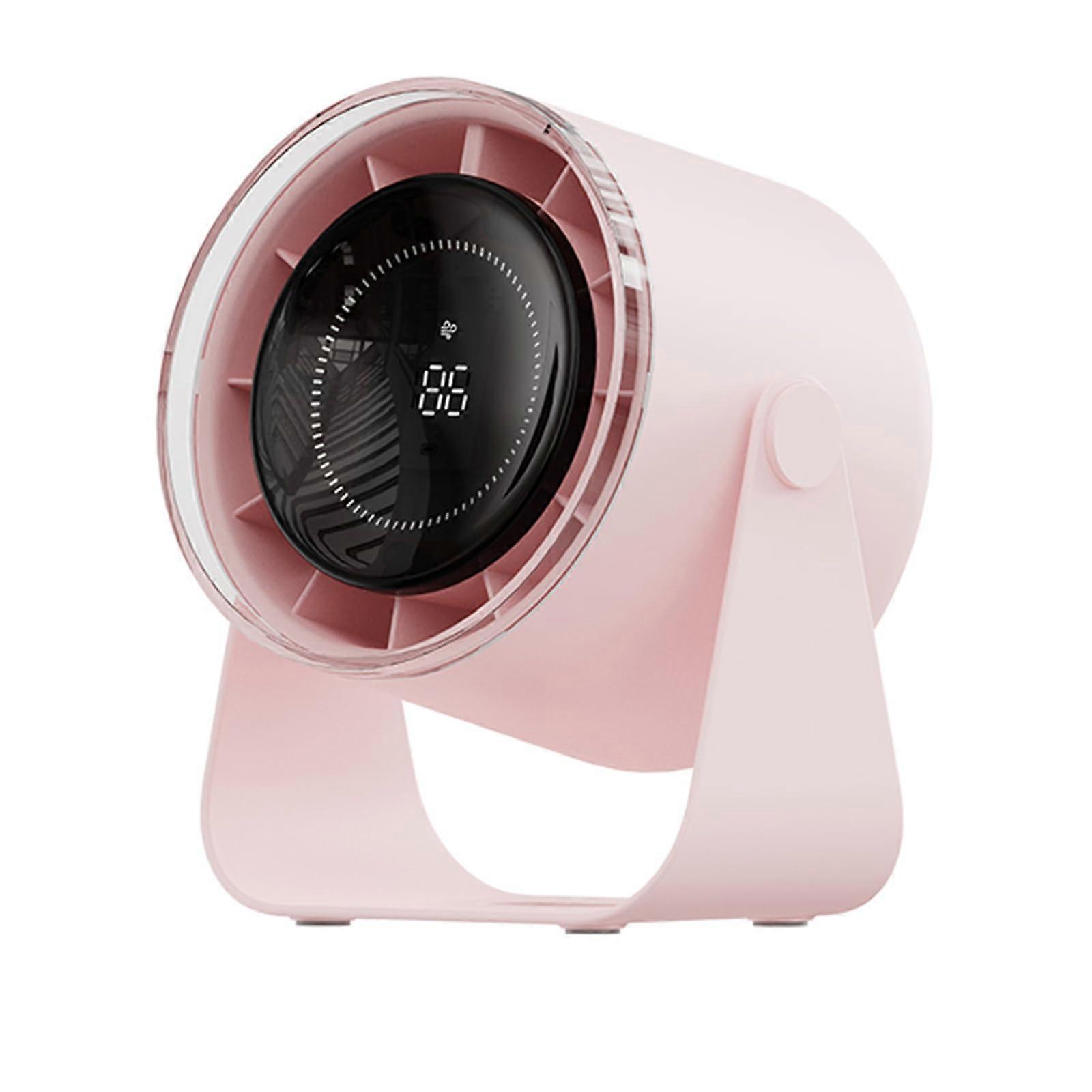 Office Table Fan Rechargeable Handheld USB Desk Fan with Strong Air Circulation and Adjustable Speeds in Black