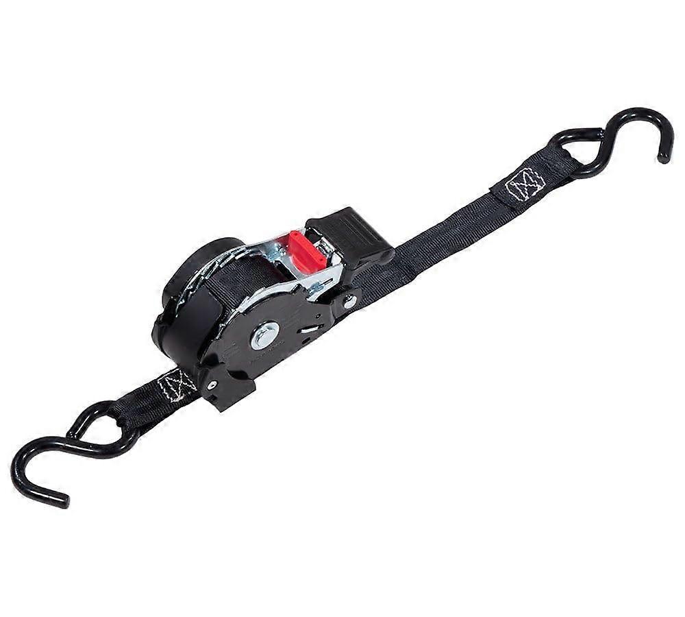 Auto Retract NORATCHETING Ratchet Straps 1' x 12' Retractable Ratchet Straps with Coated S Hook