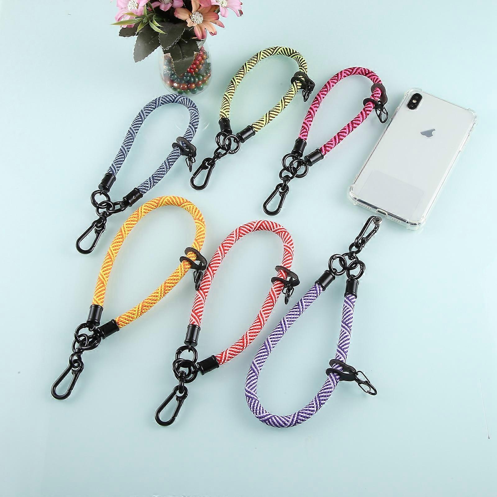 Universal Phone Diagonal Pattern Short Wrist Lanyard