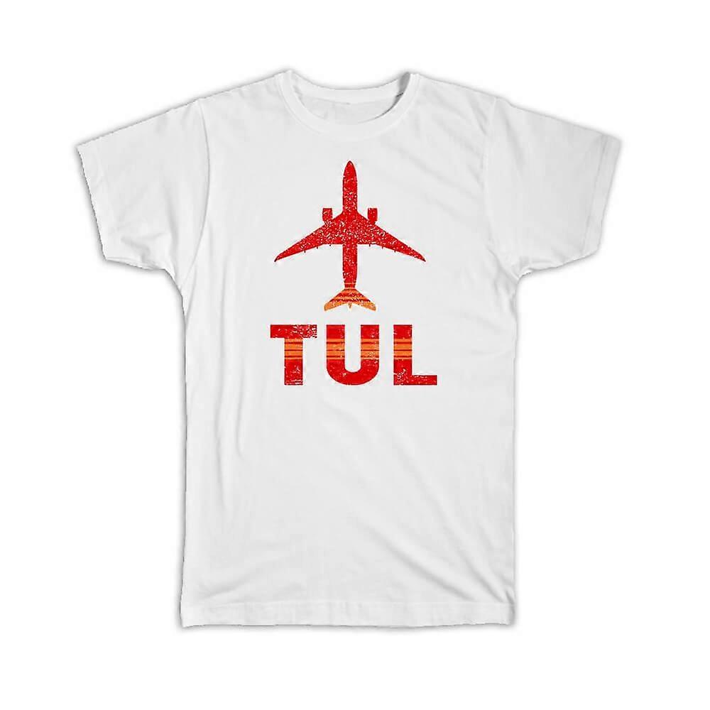 礼品 T 恤:美国塔尔萨机场俄克拉荷马州 TUL Travel