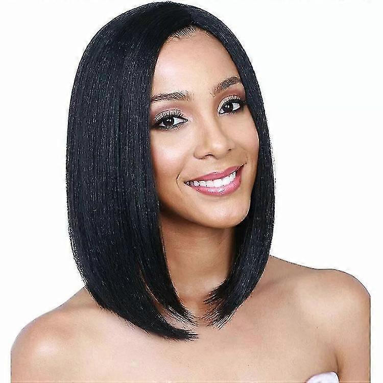 Mujer Natural Bangs Long Straight Wig