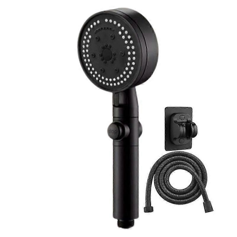 シャワーパーツシャワー高圧ハンドヘルドシャワーヘッド硬水高圧8スプレーモード高齢者用ハンドヘルドシャワーウォーターパイプベース-A-