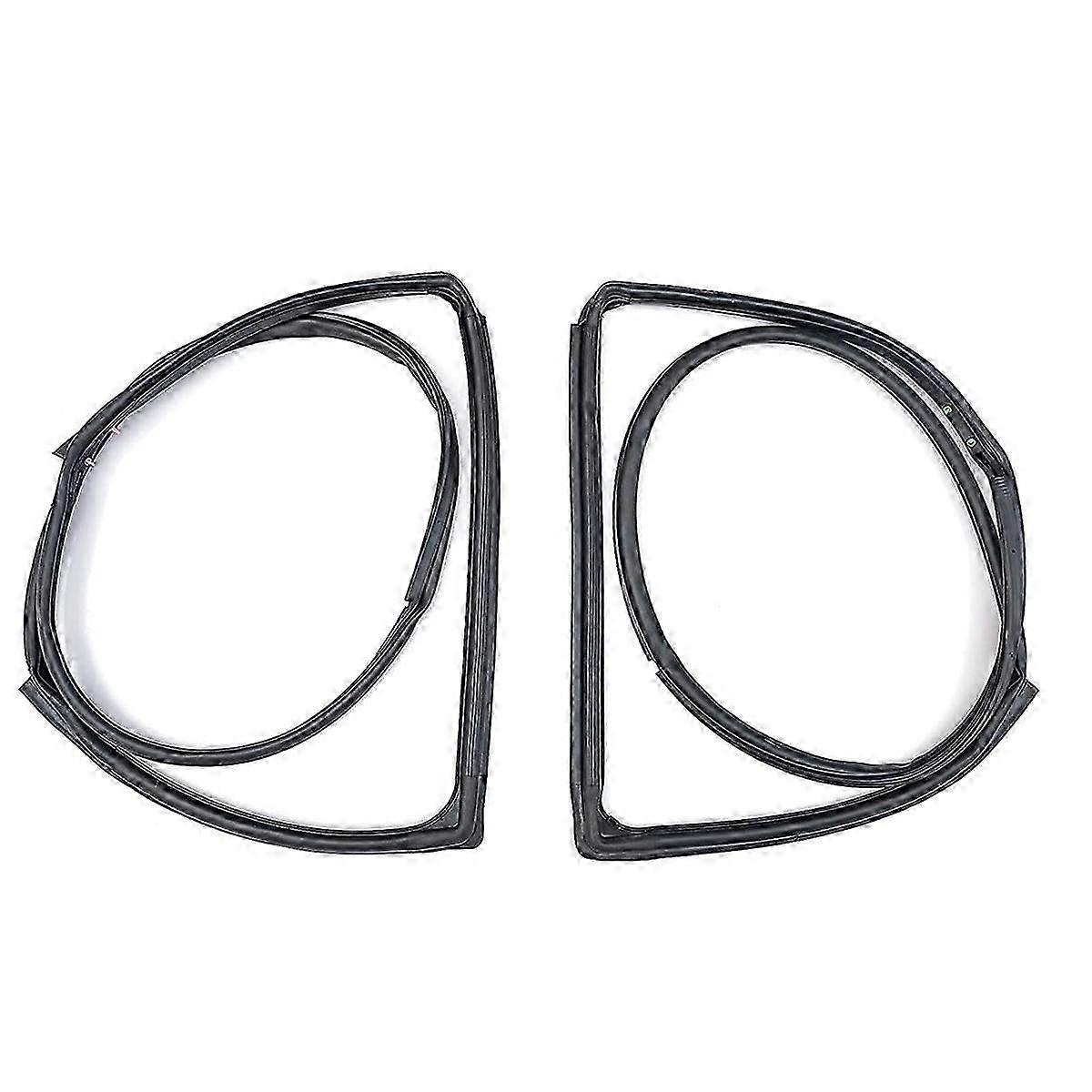 1Pair Front Door Seal Trim Kit for Jeep Wrangler JK 2007-2018