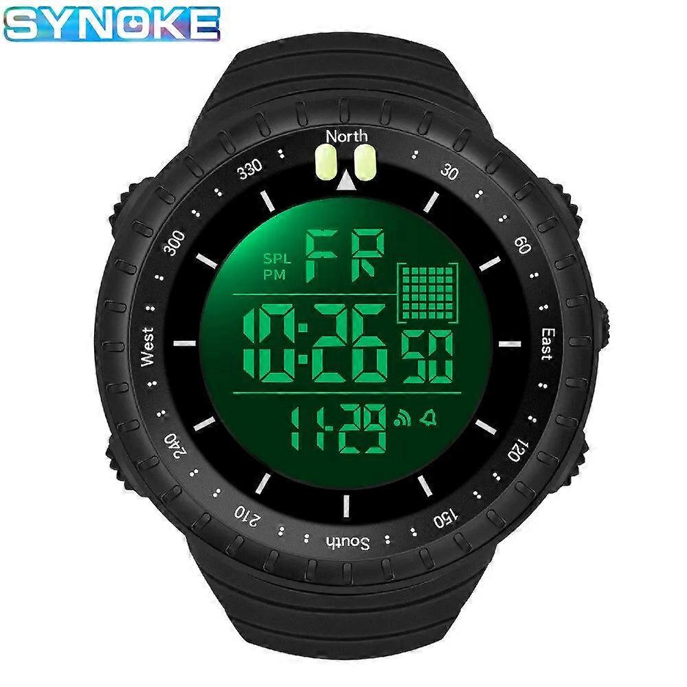 Synoke Mens Digital Watch Sports Multifunctional Waterproof
