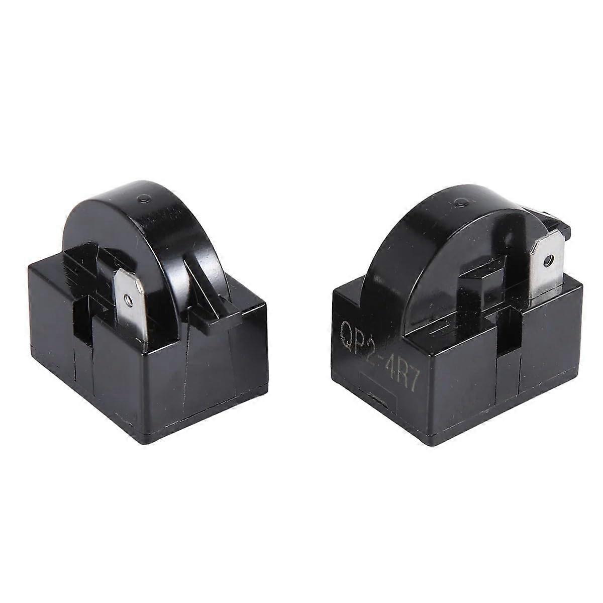1 Pin QP2-4.7 PTC Starter Relay for Refrigerators, Compatible with 6750C-0005P Overload Protector, Reliable Appliance Part