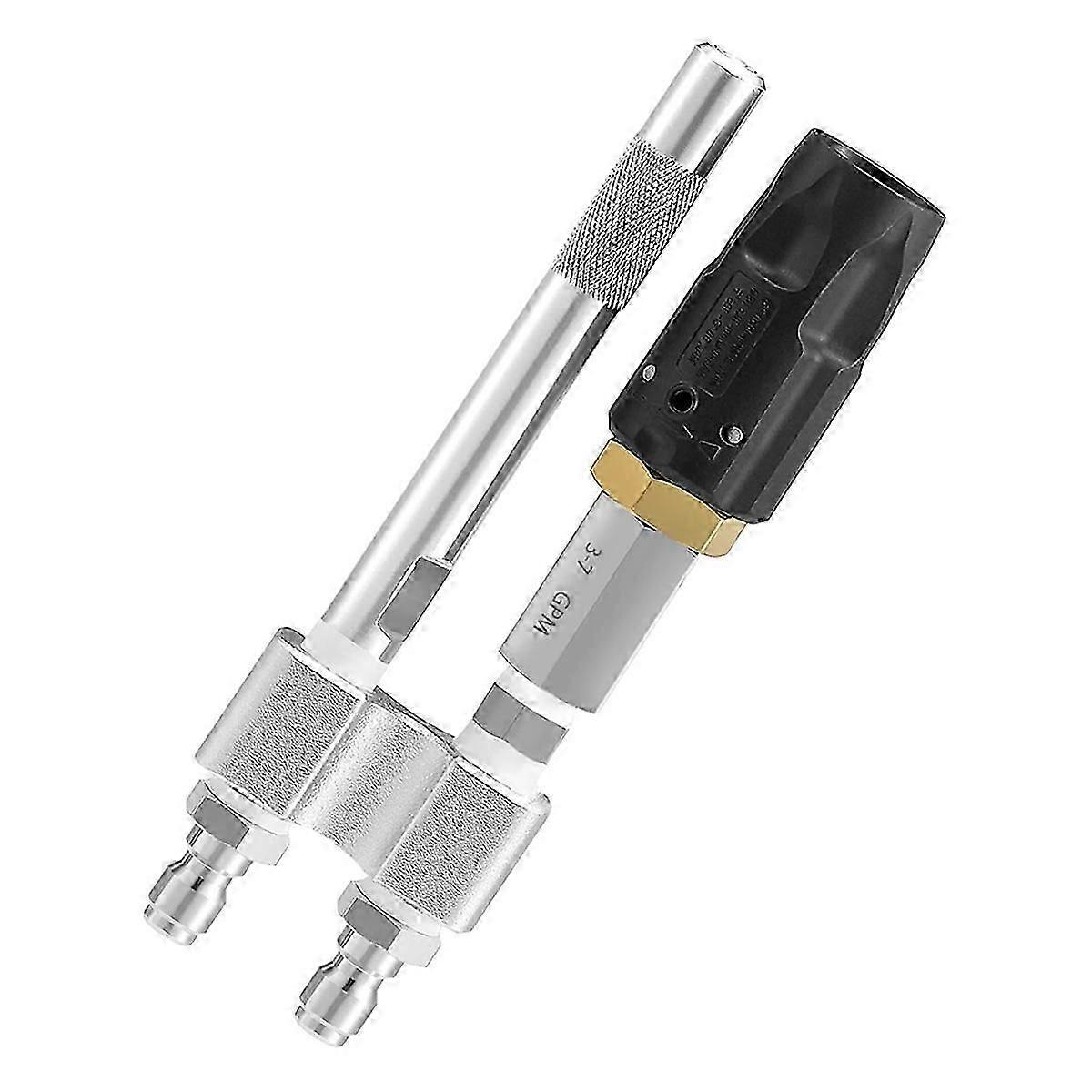 فوهات دوارة بطرف كيميائي M5، مواد كيميائية طويلة المدى بمعدل 3-7 جالون في الدقيقة، توصيل سريع 1/4 بوصة