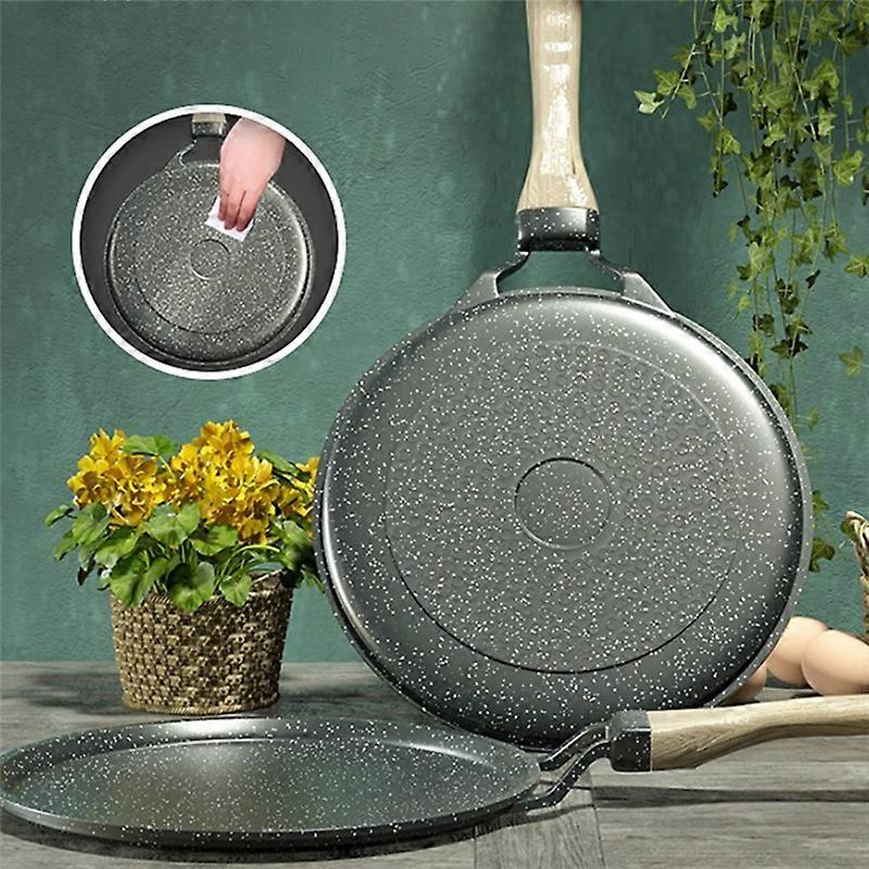 28cm Stone Frying Pan Non-Stick Cast Iron Pancake Pan Omelet Pot