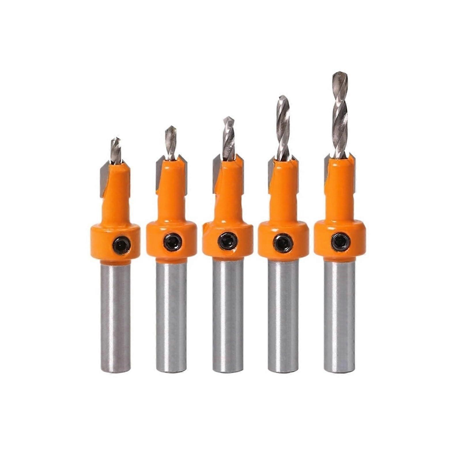 1PC/5PCS 8mm Shank HSS Woodworking Countersink Router Bit Screw Extractor Demolition for Wood Milling Cutter(1PC(4.0mm))