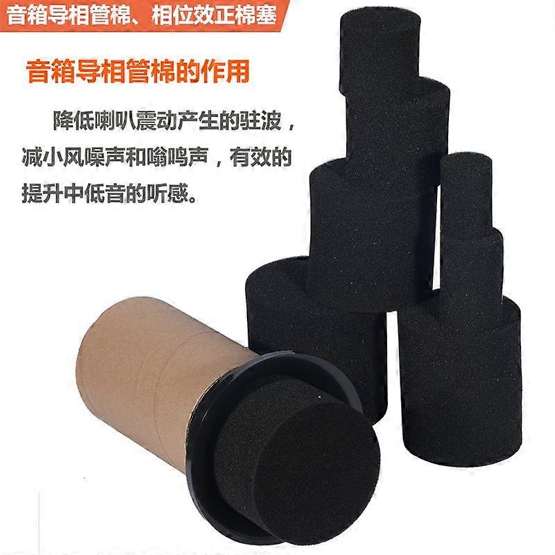 2pcs Speaker Noise Plug Bass Port Blocker Acoustic Damping Plug for Speaker Cabinet Port Tube Air Vent Sponge Insert for Improved Bass Reflex and Soun
