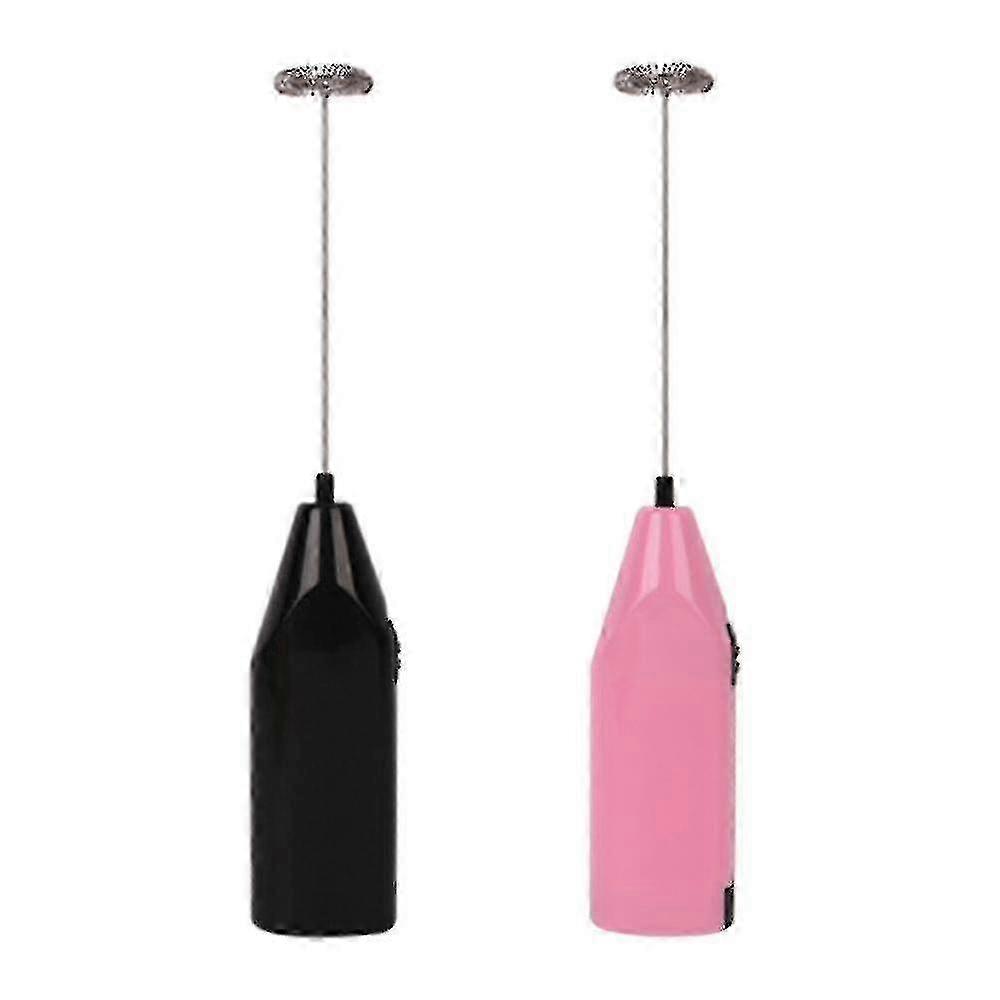 2 Pack Milk Frother Handheld Battery Operated - Electric Whisk Coffee
