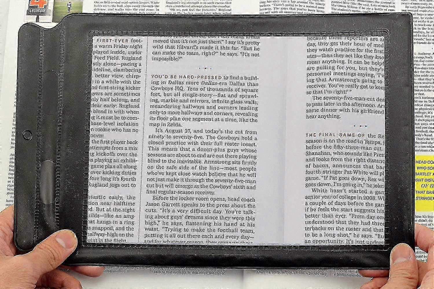 A4 Full Page Magnifier Sheet Large Magnifying Glass Suitable for Enhanced Reading Assistance Lens