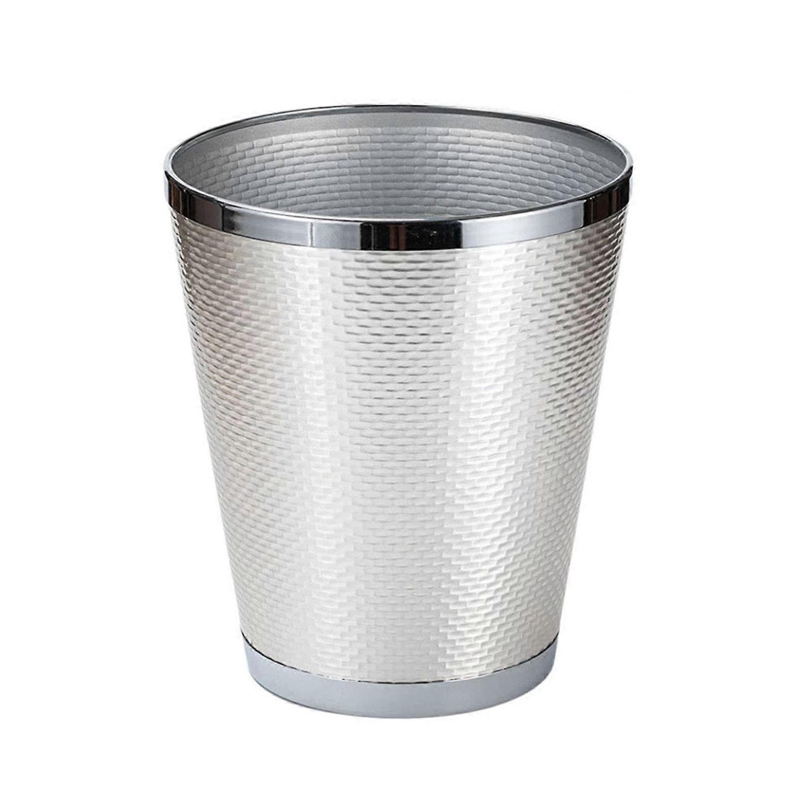 Desktop Garbage Bin Waste Paper Basket Trash Can Garbage Holder Flower Pots for Patio, Garden, and Balcony