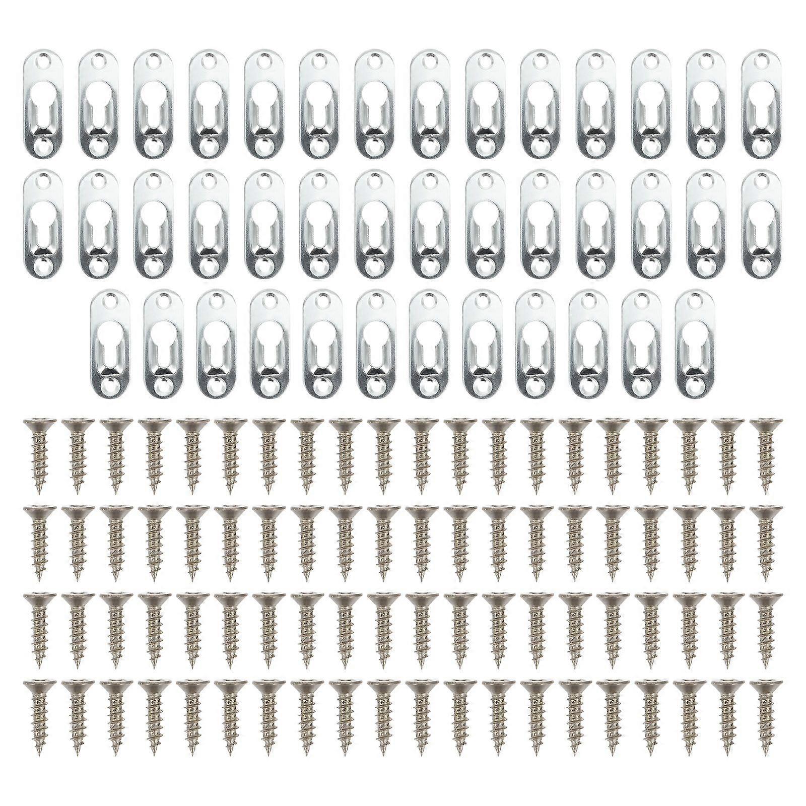 40 Sets Practical Photo Frame Hanger Frame Back Panel Hook Picture Hanger