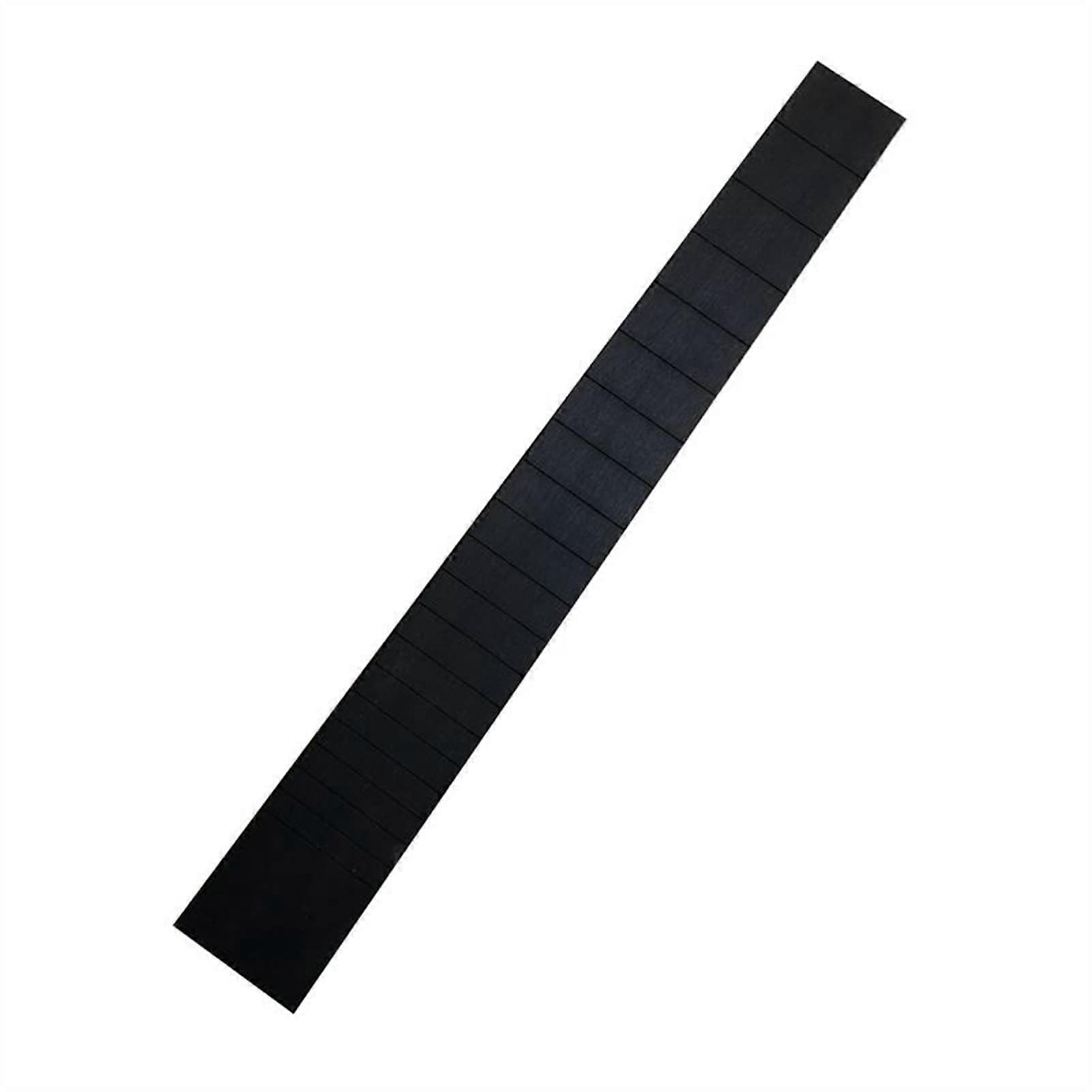 3A All Black Ebony Wood Fretboard for Classical Guitar 20 Frets Standard Semi Finished Fingerboard Material Guitar Neck Replacement Ref: 2495