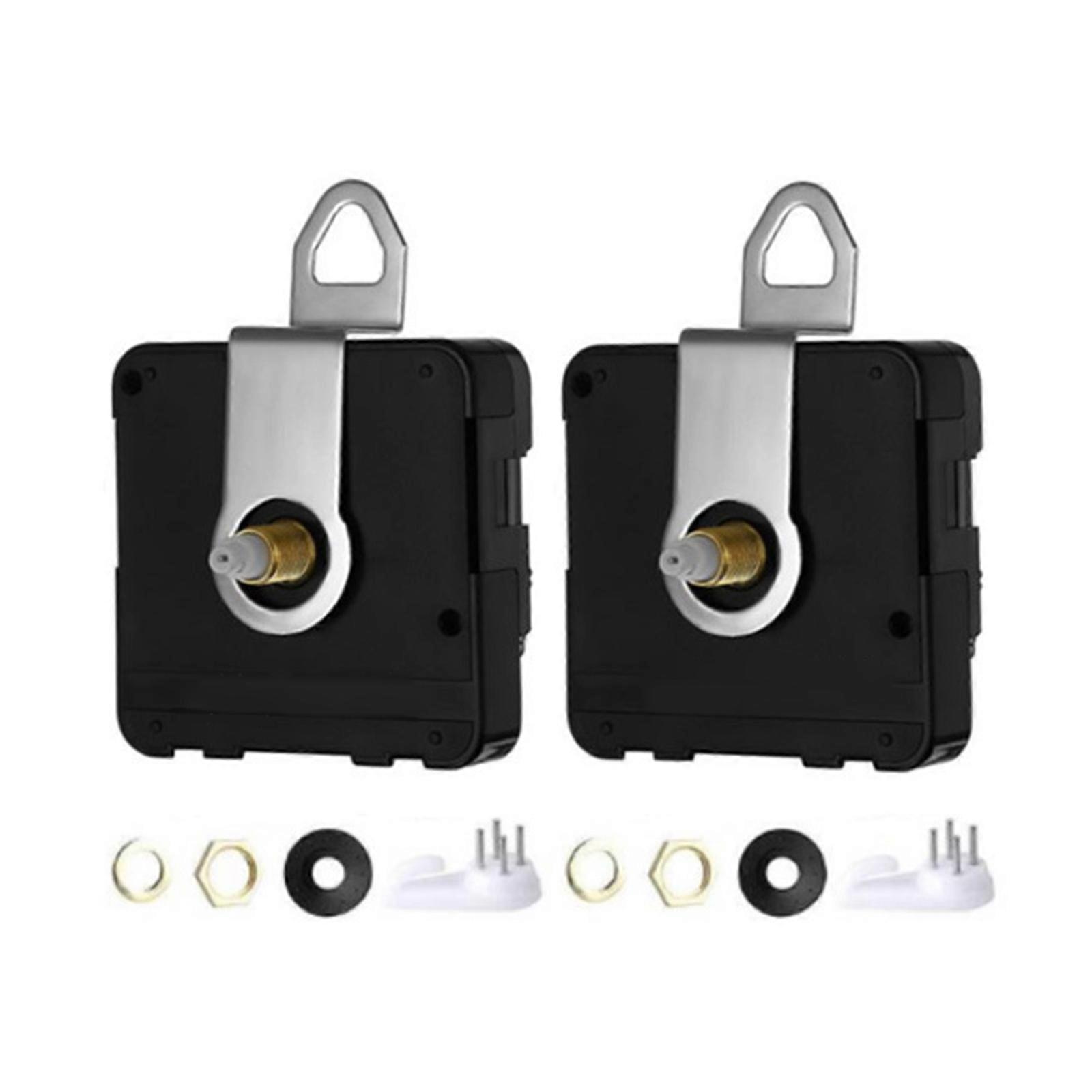 2 Pcs Quartz Clock Movement Long Shaft DIY Quartz Clock Mechanism Creative DIY Clock Accessories Wall Clock Repair Part