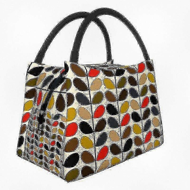 Insulated Lunch Bags for Outdoor Picnic with Scandinavian Pattern, Suitable for Certain Brand, Portable Thermal Design