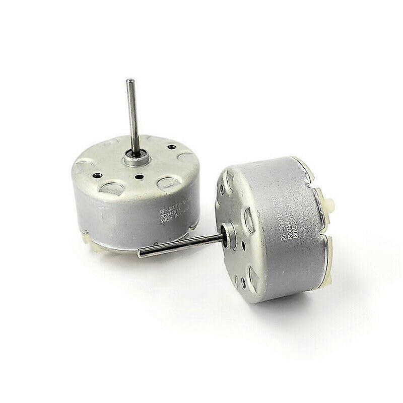 RF500TB12560 Round Motor DC 12V 5500RPM Long 19.7mm Shaft for CD Player, Automatic Sprayer, Warning Lights