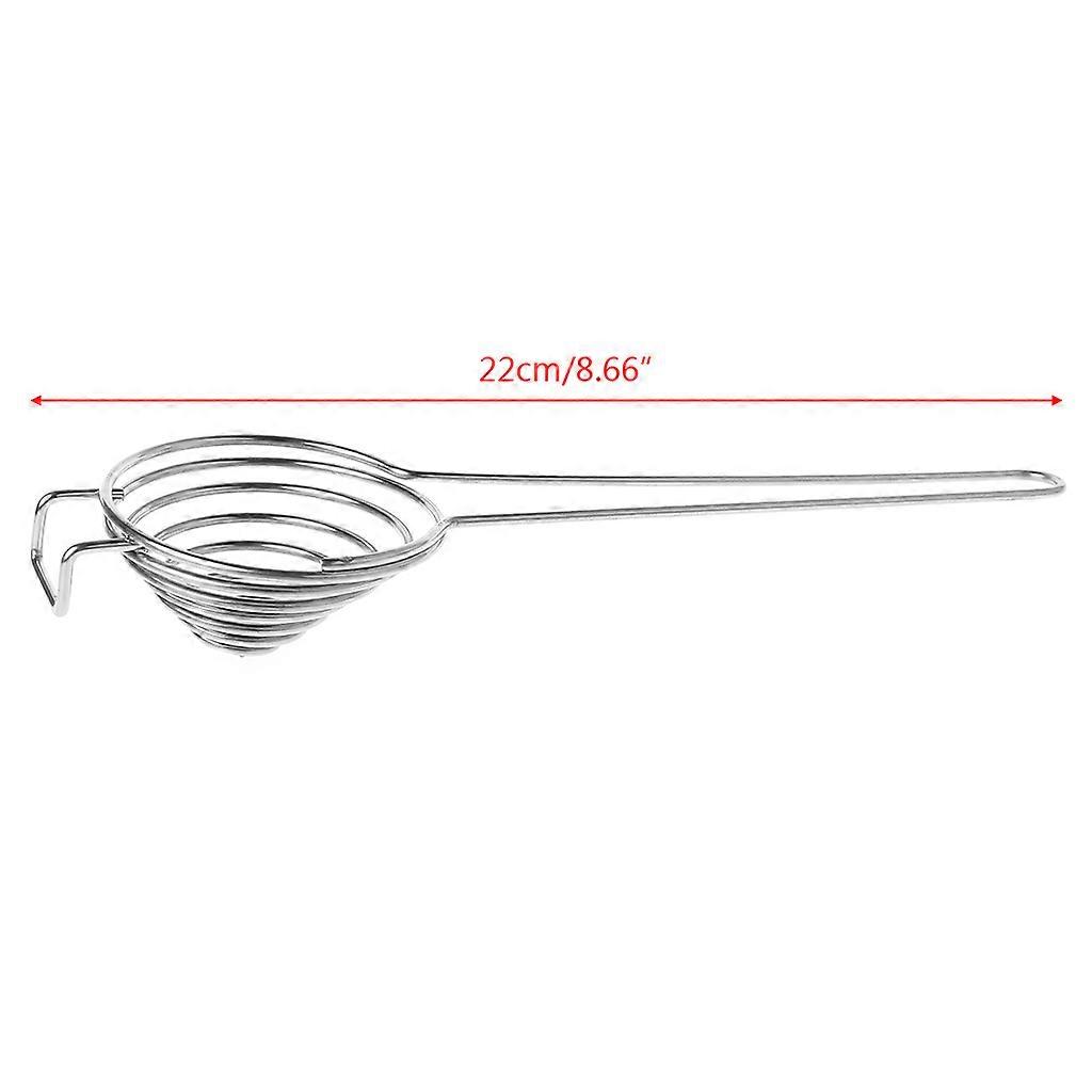 Egg White Yolk Filter Separating Filter Long Handle Cooking Baking Tool for Indoor Outdoor Traveling Camping Portable