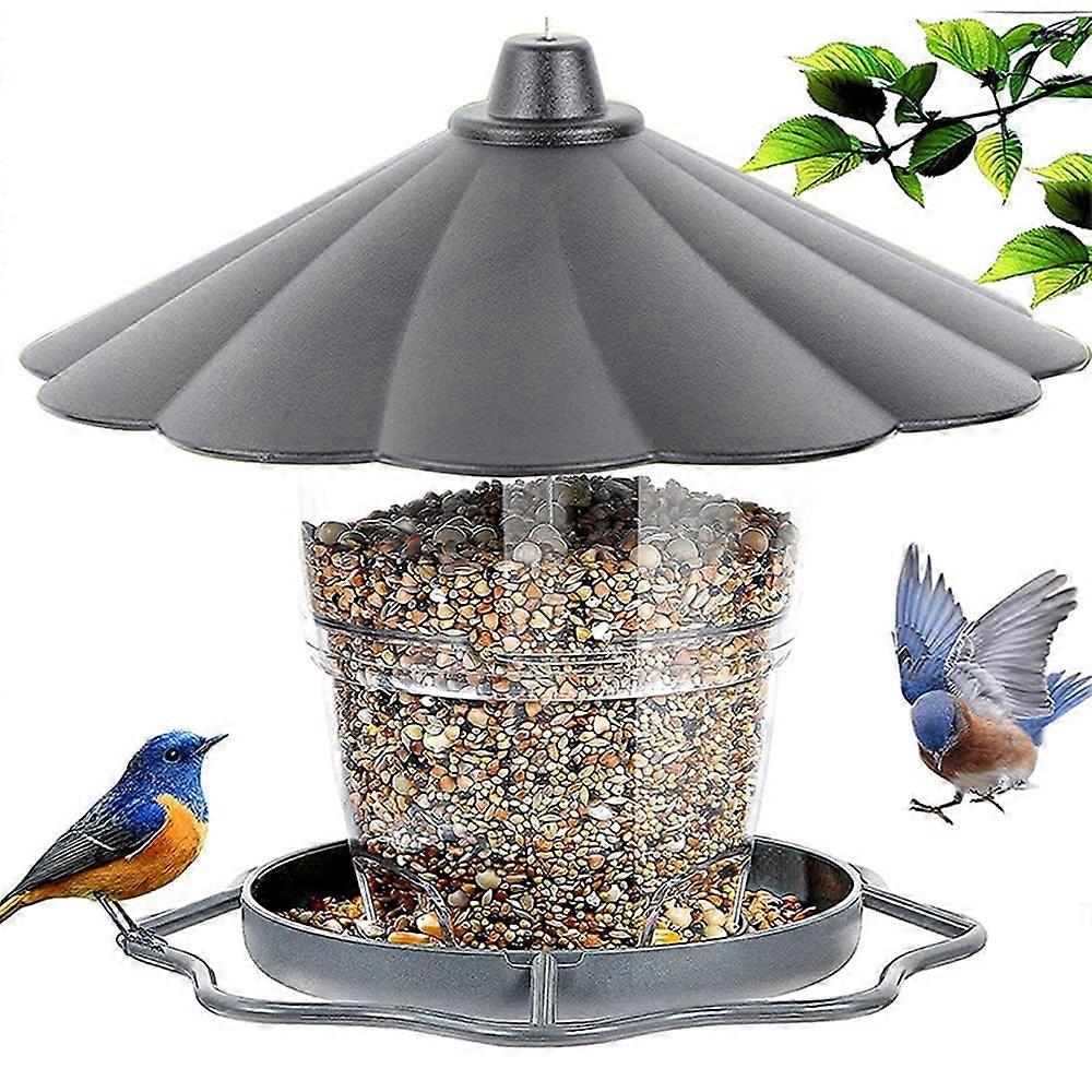 Hanging Bird Feeder with Stand, Weatherproof, Hanging Bird Feeder, Bird Feeder, Suitable for All Garden Birds
