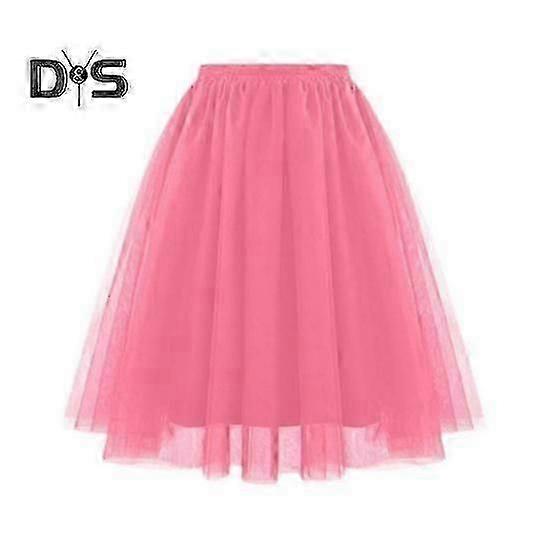 Femei Retro Balet Fustă Elastic Talie Înaltă 3 straturi Tul Juponet Fustă de dans Carnaval Cosplay Fusta Tutu