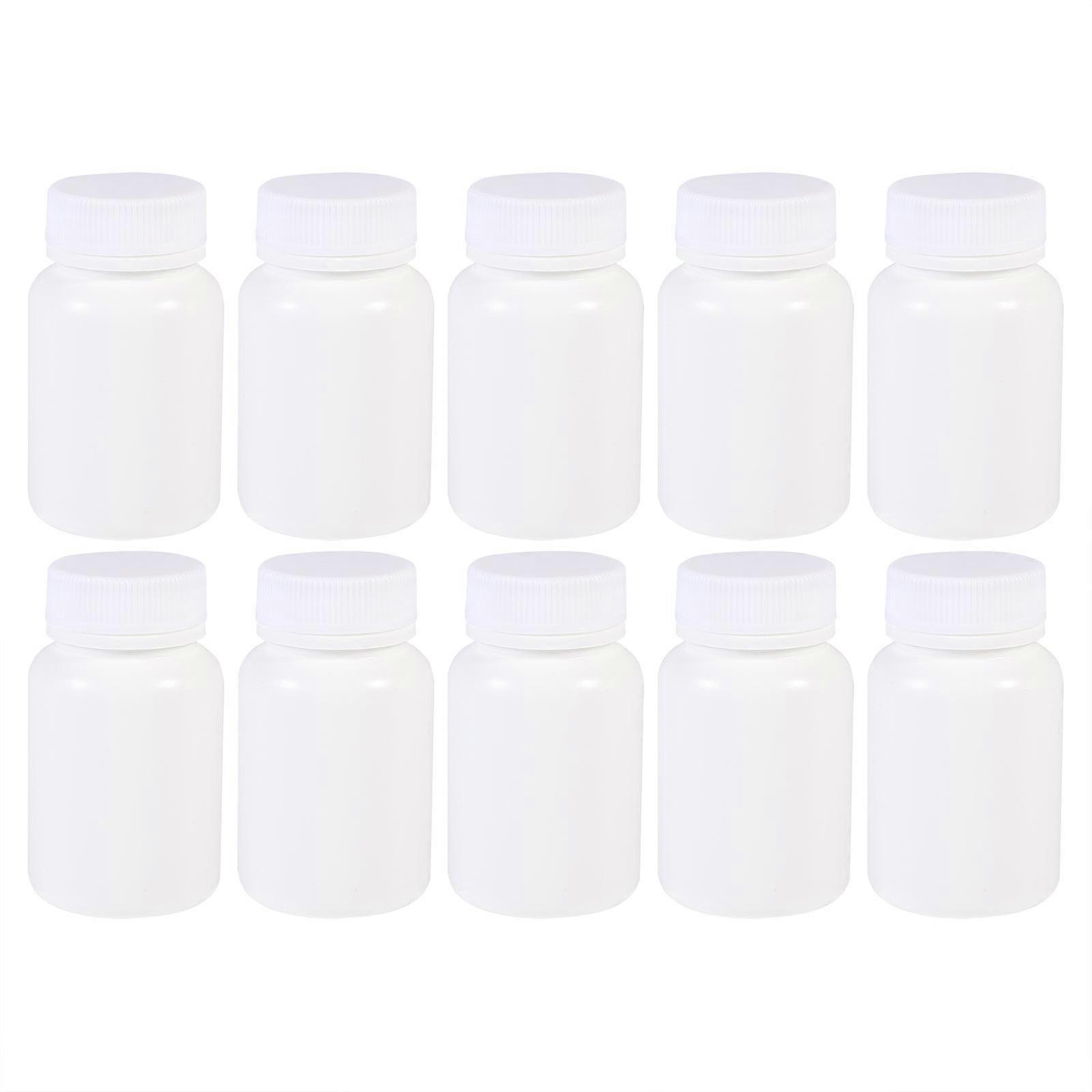 10pcs Portable Plastic Capsule Bottles Vials Jars