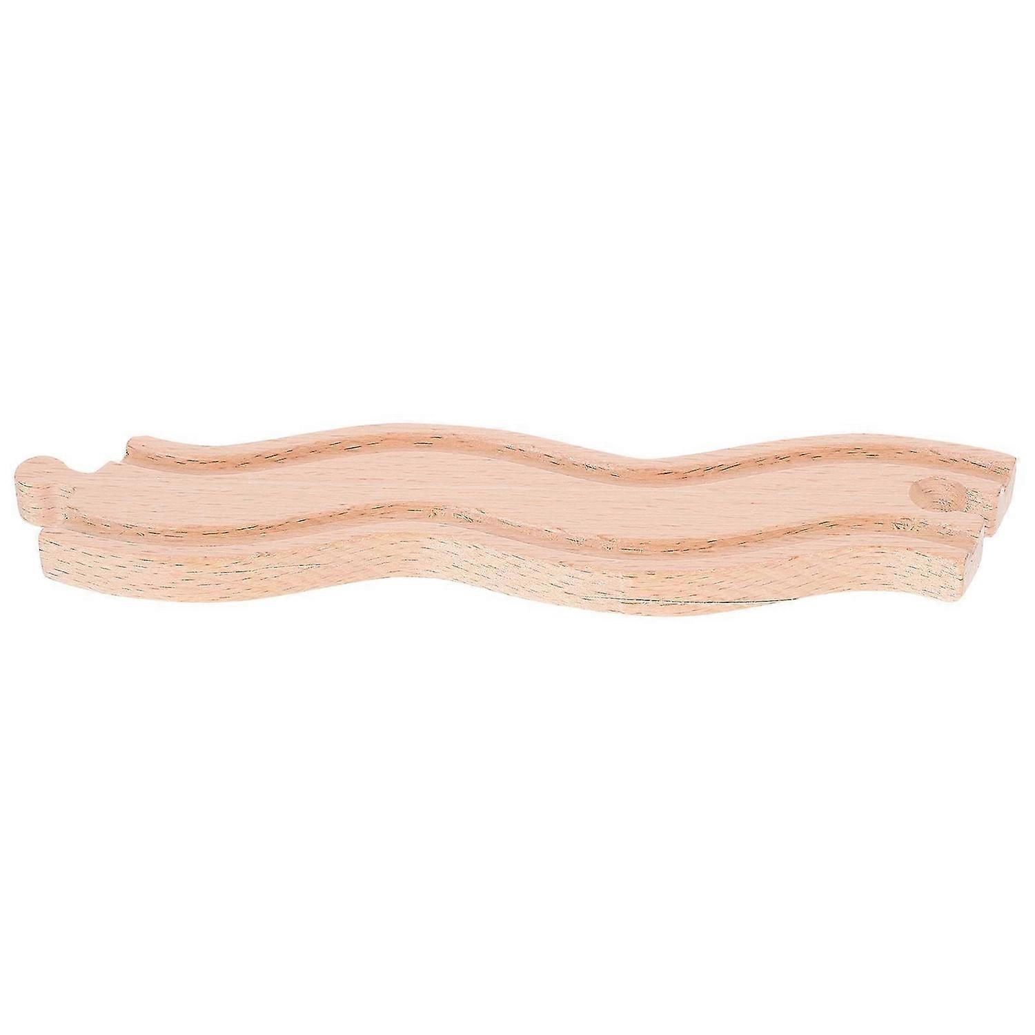 Wood Train Track DIY Wooden Railway Track Train Track Expansion Toy Wooden Railway Track Plaything
