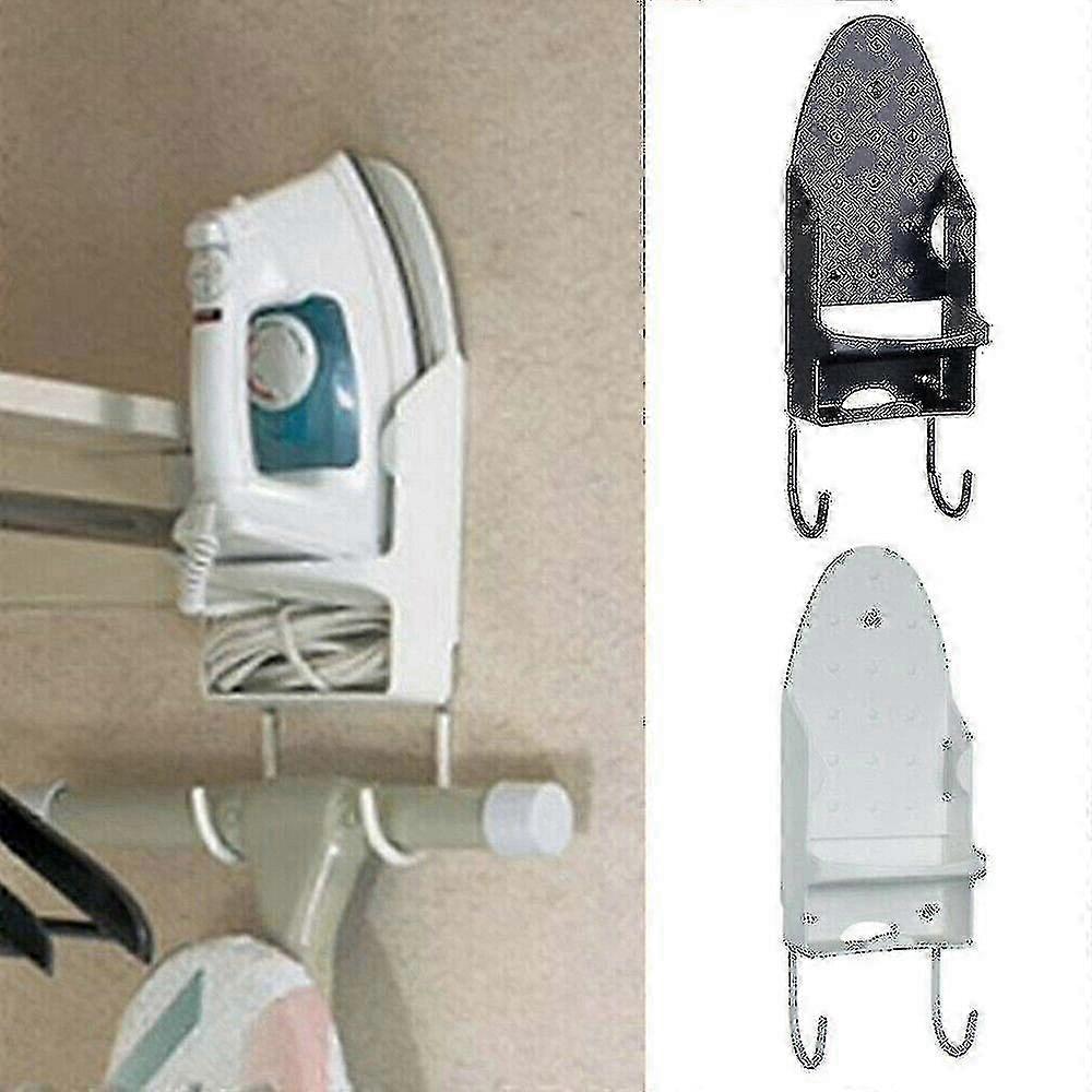 Wall Mounted Storage Rack Bracket for Clothes, Iron Panel Door Cabinet in Black and White Colors