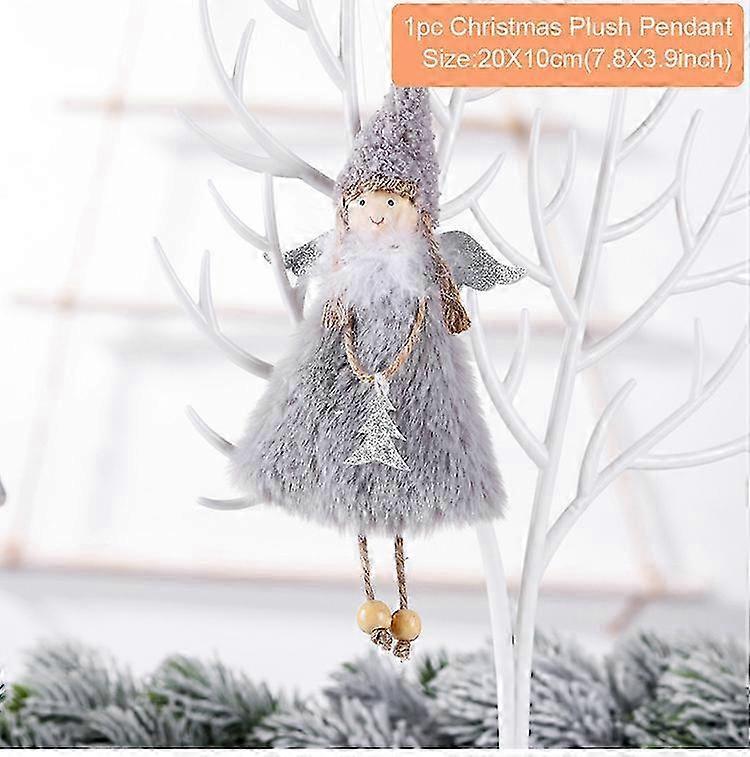 ハンギングエンジェルフェイスクリスマスデコレーションホーム、クリスマスツリーオーナメント、クリスマスギフト新年 2021、2022