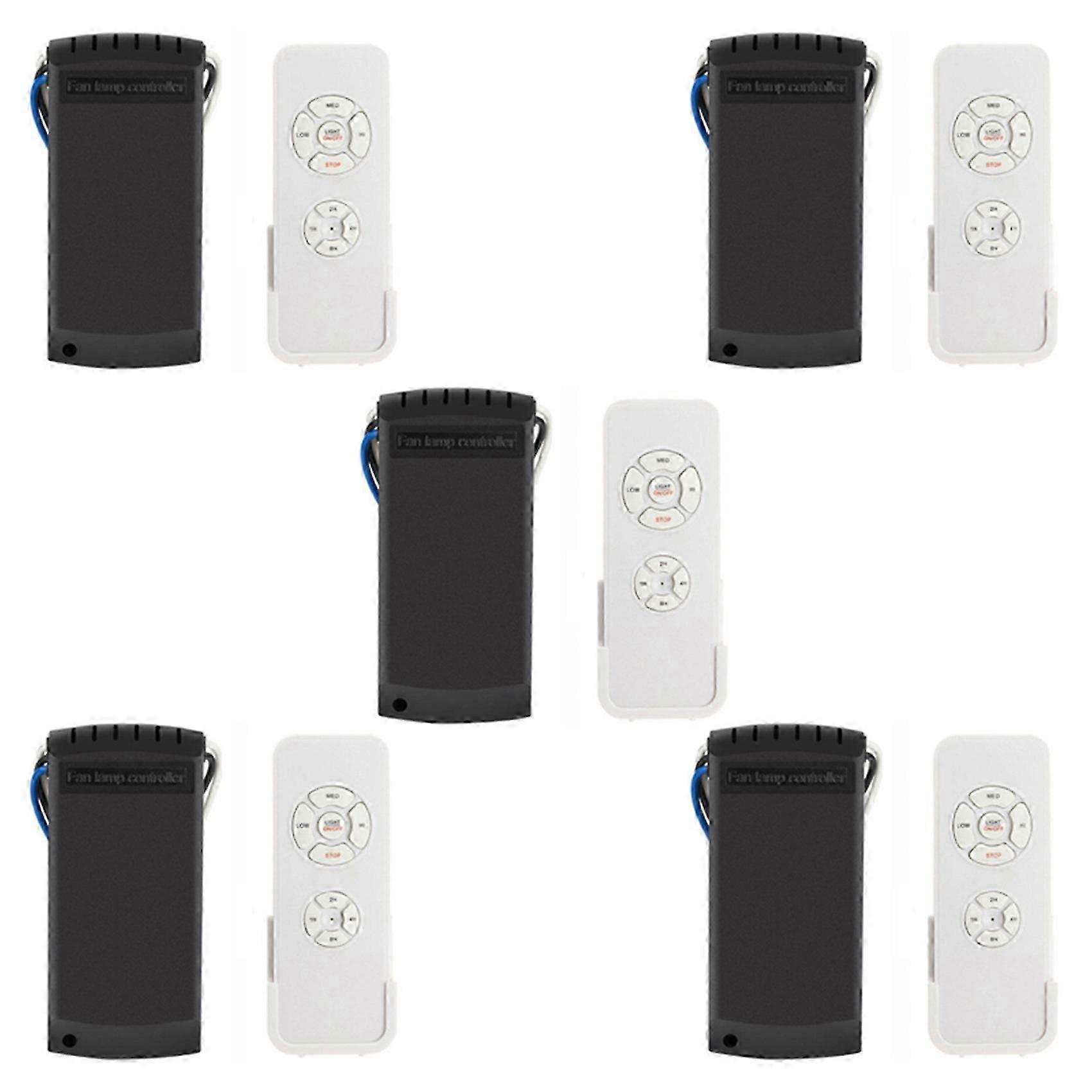 5X Universal Ceiling Fan & Light Remote Control Kit Wireless Switches