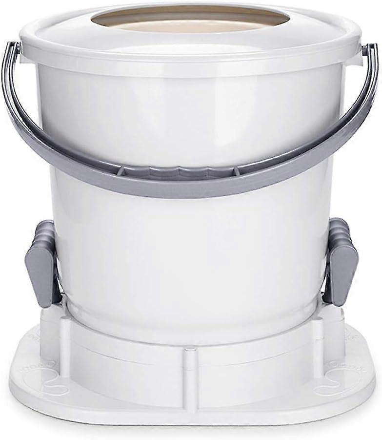 Spin Dryer for Clothes, Manual Hand Operated Camping Drying Machine Space Saving Flats Design Easy Laundry Solution White