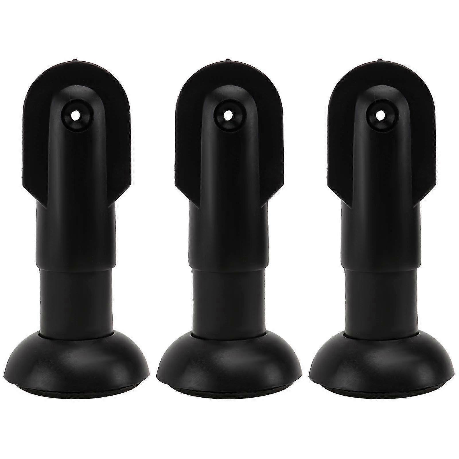 3 kpl Clapperboard Pisuaarikiinnike WC-väliseinäpidike 16,5x7cm musta