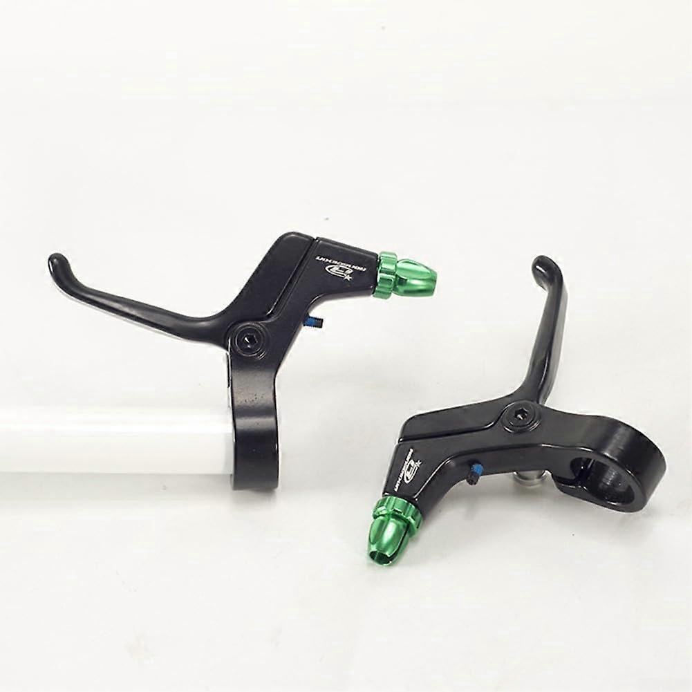 Brake Levers For Bicycle Linear-Pull And Mechanical Disc Brakes Short Handle Green