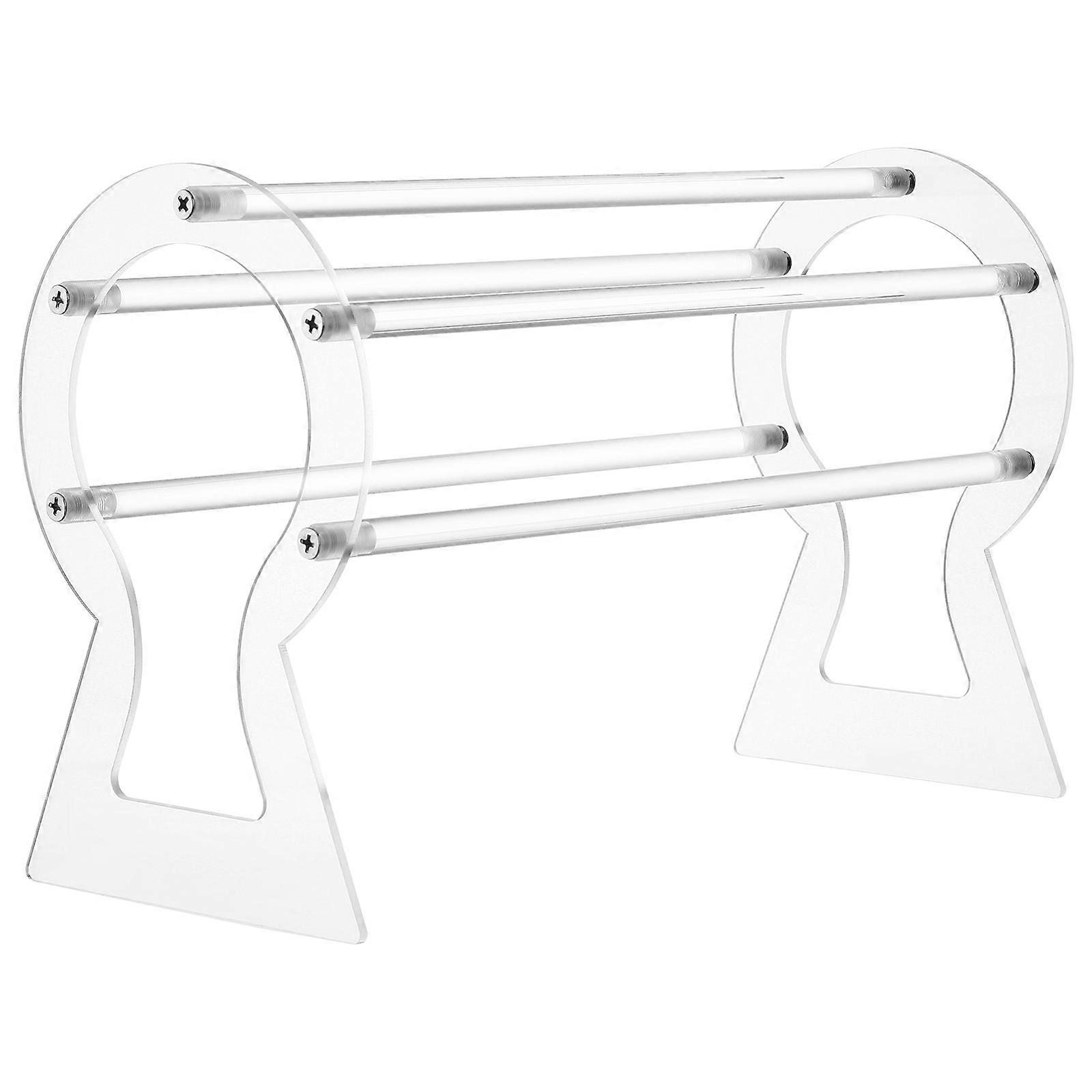 Headband Organizer Hair Band Holder Modern Minimalist Rectangular Shape Acrylic Material 1Pack