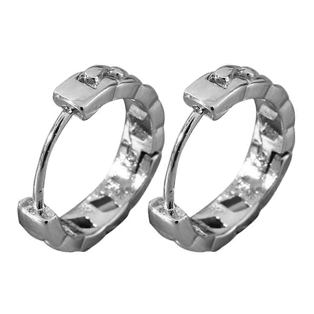 It looks like you're working with a product title for **men's hoop earrings**. If you're looking to refine or optimize this listing (for example, for