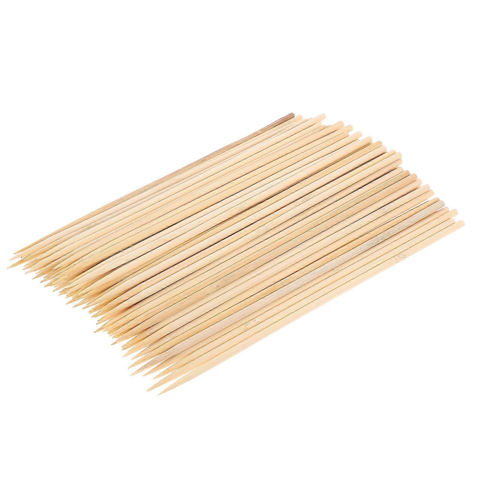 Grill Bamboo Skewers Barbecue Skewers Cooking Fondue Kabob Pointed Tip 20.00X0.40X0.40cm 200Pcs