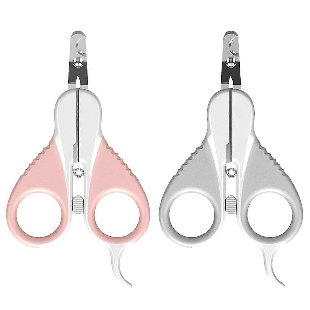 Dog Accessories For Small Dogs Professional Pet Nail Trimmers Ergonomic Pet Grooming Tool Spring-Loaded Mechanism 12.80X7.20X2.00Cm 2Pcs