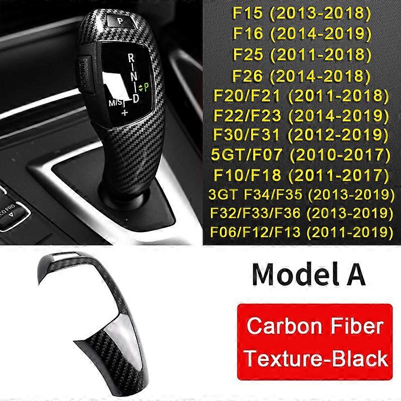 Gear Shift Panel Car Cover Gear Stick Head Cover Carbon Fiber Texture For BMW F30 F10 F15 F07 F20 F21 F22 F32 F34 F3
